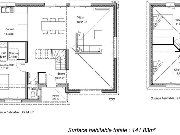 Maison 5 pièces 142 m² 