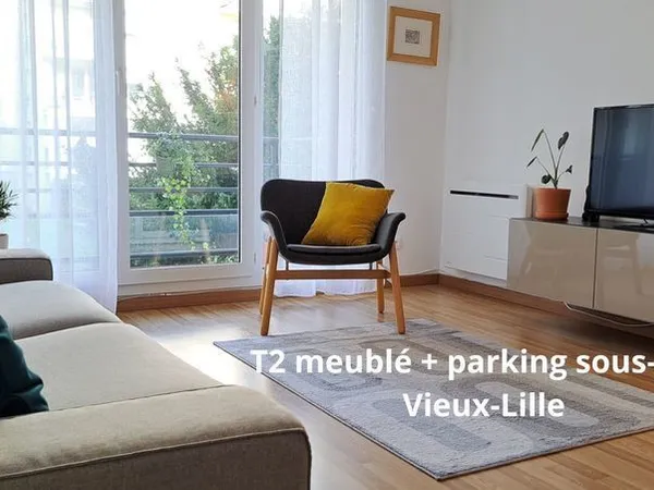 Appartement T2 meublé Vieux Lille ? parking ? ascenseur ? 