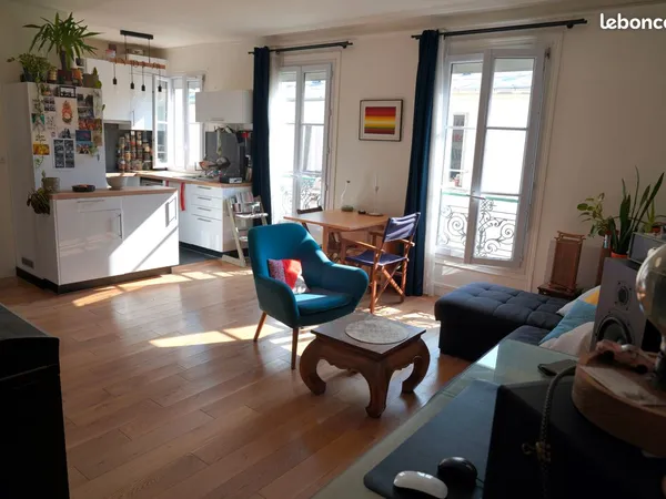 PARIS 19 3 pièces lumineux à Laumière 60m² - Entre Buttes-Chaumont et Ourcq 