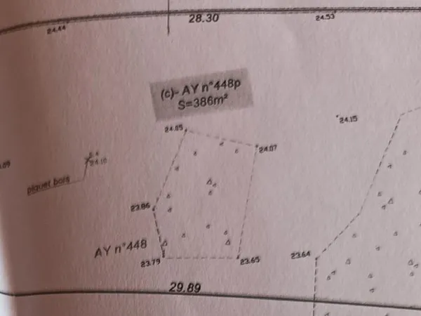 Terrain 386 m² LA PIRONNIERE 