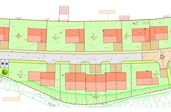 Terrain 400 m² Montceaux 