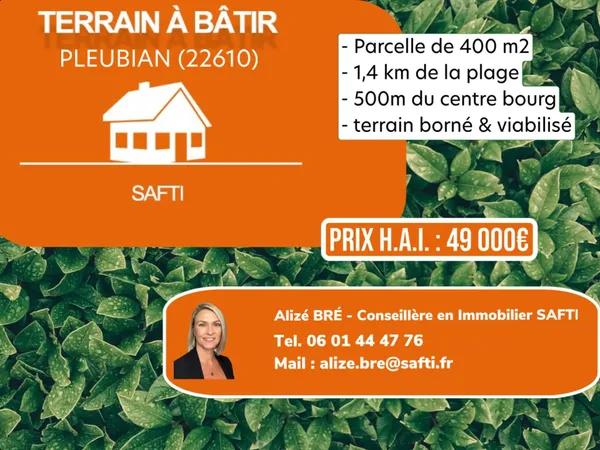 Terrain en individuel 400 m² 