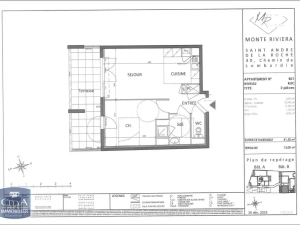Appartement 2 pièces 42 m² 