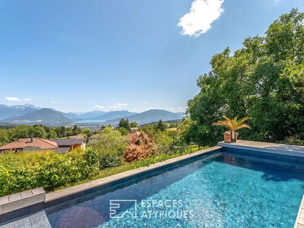 Villa d'architecte avec vue panoramique et piscine 