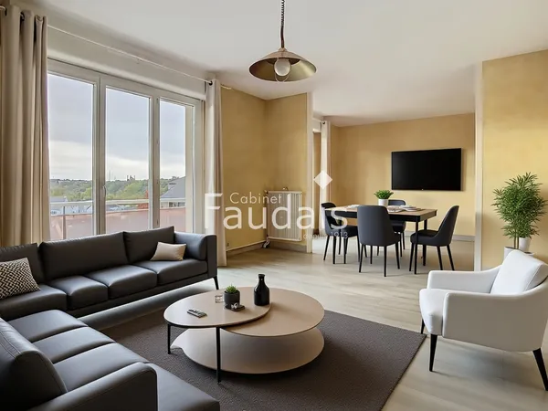 SAINT-LO PROCHE HOPITAL APPARTEMENT T4 AVEC ASCENSEUR ET GAR 