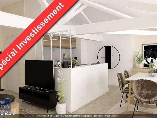 Appartement 2 pièces 62 m² 
