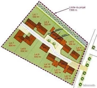 Terrain 640 m² Montreuil 