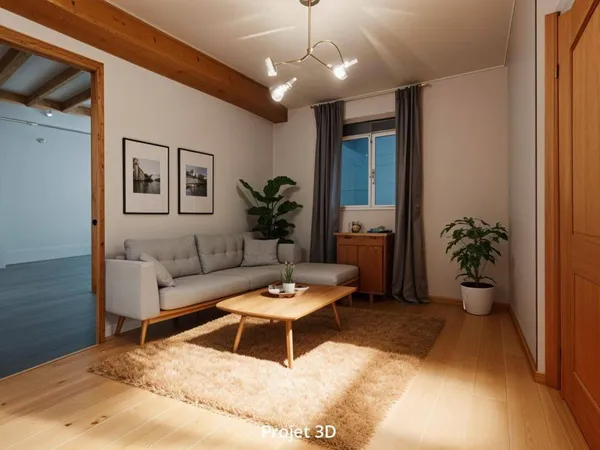 Appartement 2 pièces 61 m² 