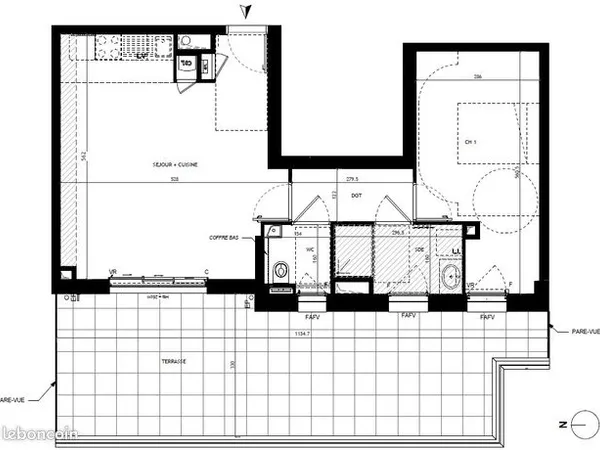 Appartement 2 pièces 51 m² 