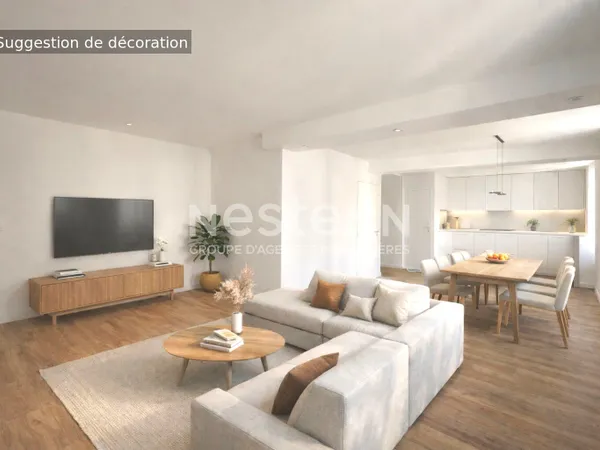 Appartement 4 pièces 3 chambres avec jardin de 36 m² au coeur Centre ville de La Crau 
