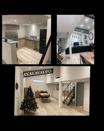 Loft duplex type industriel 