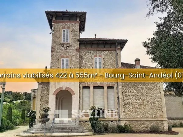 Terrain viabilisé 422m² 