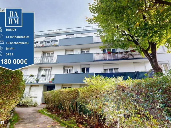 Appartement 3 pièces 61 m² 