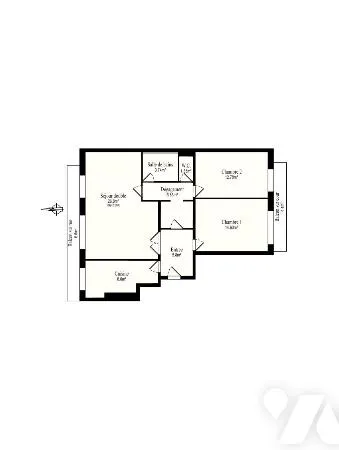 Appartement 3 pièces 81 m² 