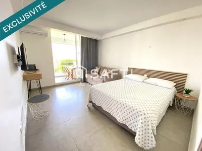 Beau studio Tartane, vue mer 