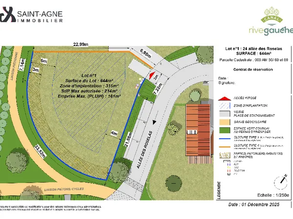 Terrain en lotissement 468 m² 