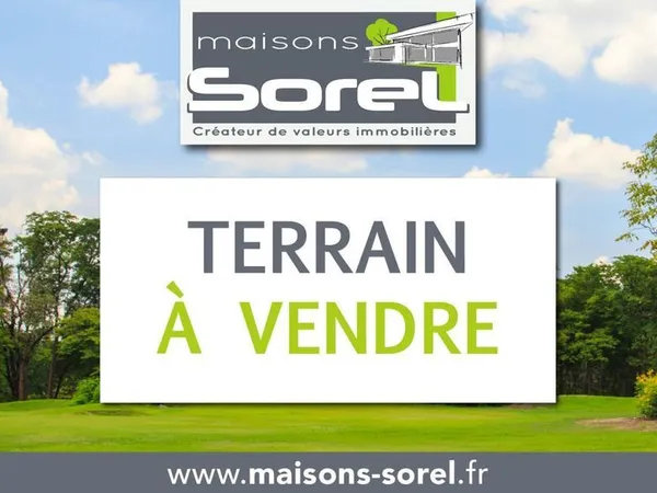 Terrain à bâtir de 912 m² à CHALAMONT (01) 