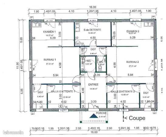 Local professionnel 159 m² 