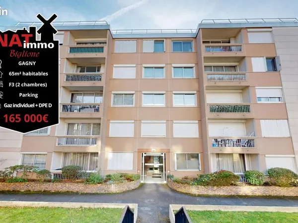 Appartement 3 pièces 65 m² 