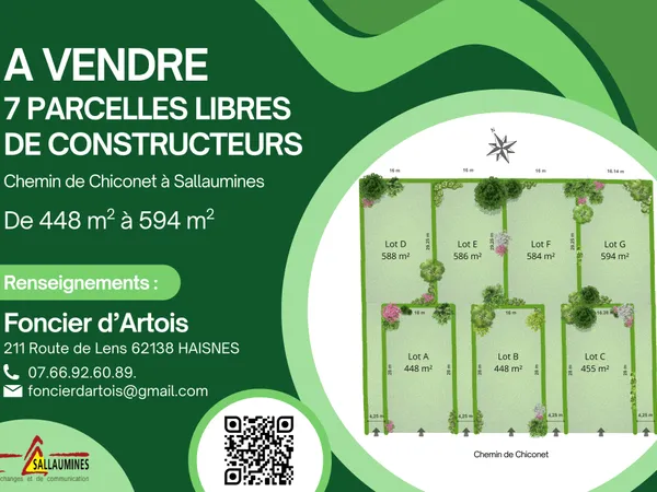 Terrain en individuel 448 m² 