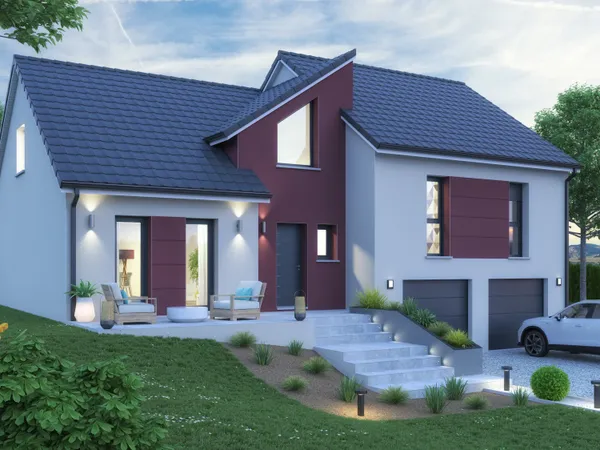 Terrain + maison 120 m² 