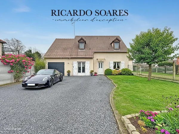 60710 CHEVRIÈRES / MAISON 116m2 au sol / 6 PIÈCES / 4 CHAMBRES / GARAGE / GRAND JARDIN 1300m2 