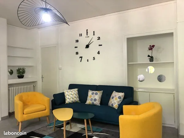 Colocation meublée dans appartement refait à neuf avec jardin 