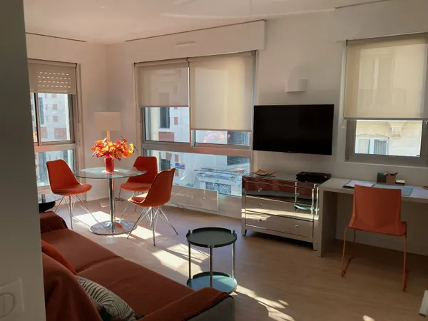 Loue lumineux studio meublé 34m² quartier Ternes 