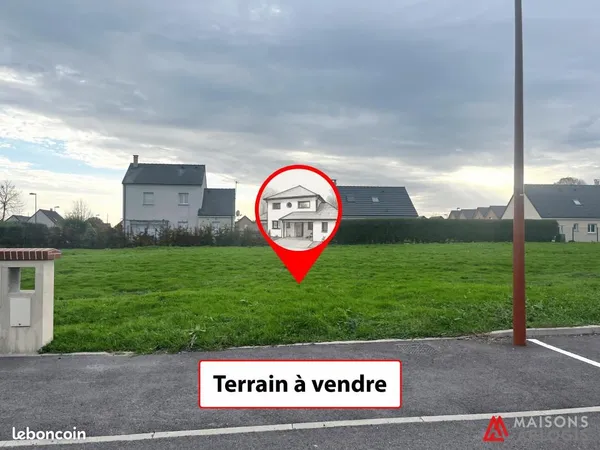 Terrain 637 m² Fressenneville 