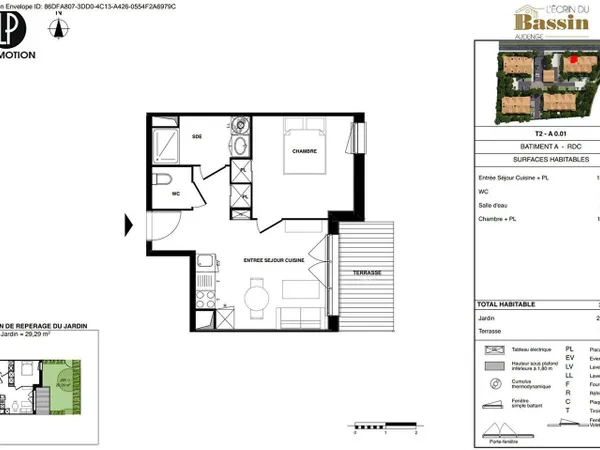 Appartement 2 pièces 37 m² 