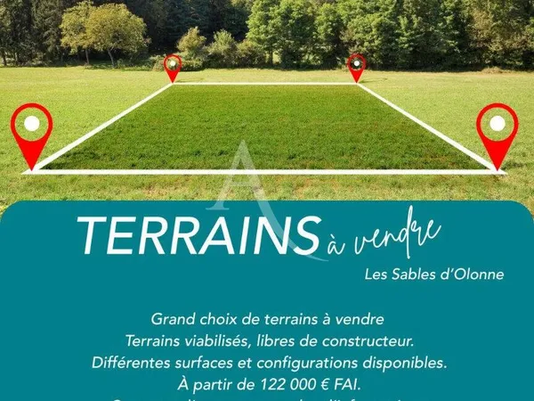 Terrain constructible 305 m² 