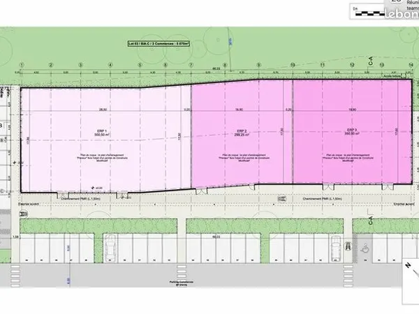 Local commercial 344 m² 