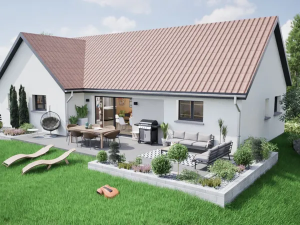 Terrain + maison 107 m² 