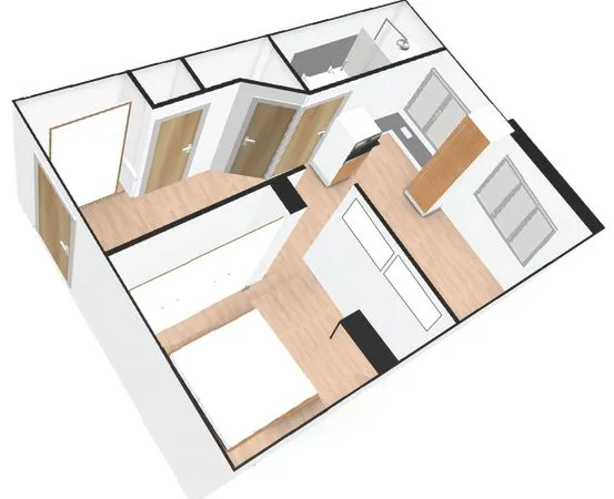 GRAND T2 de 41m² TRAVAUX à finir 