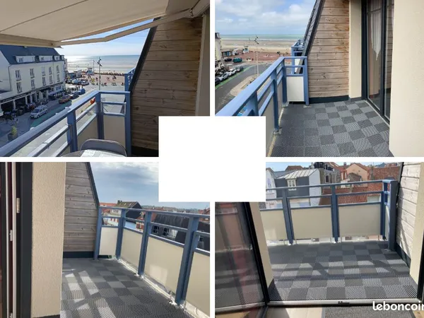 Appart 2 CH, 4ème étage, exposé SUD, vue sur mer 