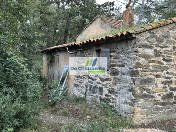 MAISONNETTE SUR GRAND TERRAIN EN ZONE NATURELLE 