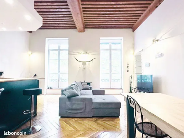 Location meublée T3 - Quai du Rhône / Tête d'Or - 77 m² 