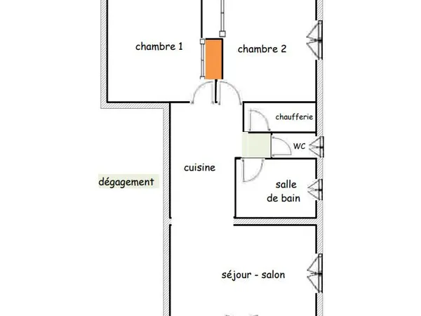 Appartement 3 pièces 63 m² 