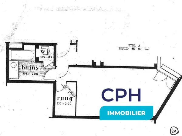 Appartement 1 pièce 27 m² 