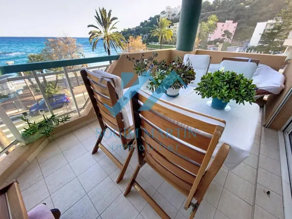 Roquebrune Cap Martin, La Plage, front de mer, 3 Pièces vue mer 