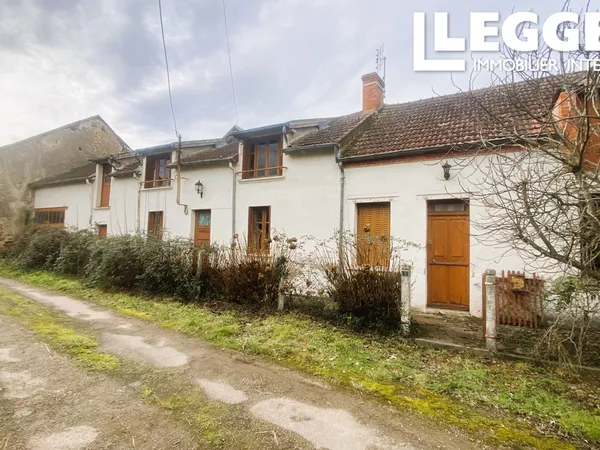 Charmant cottage de 4 chambres avec grange attenante, jardin avec dépendance et verger séparé 