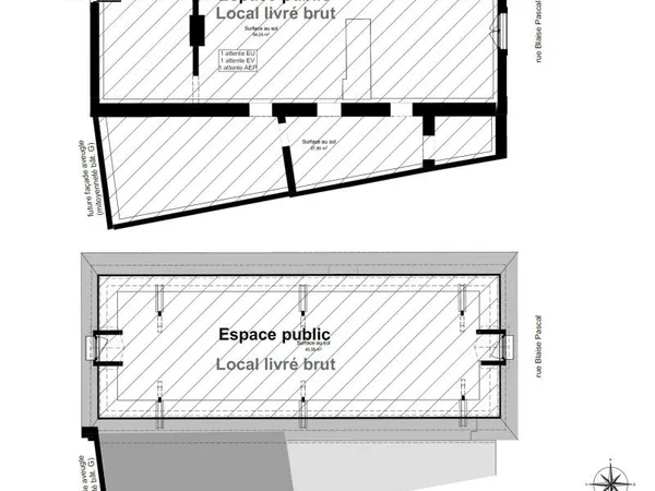 Local bureaux 126 m² 