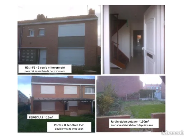 Particulier loue maison batir au calme renovée 3 chambres avec jardin 