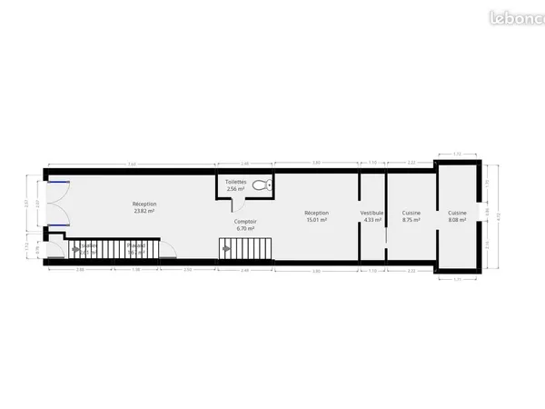 Local commercial 60 m² Villeneuve-sur-Lot 