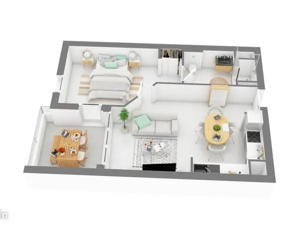 Appartement 2 pièces 41 m² 