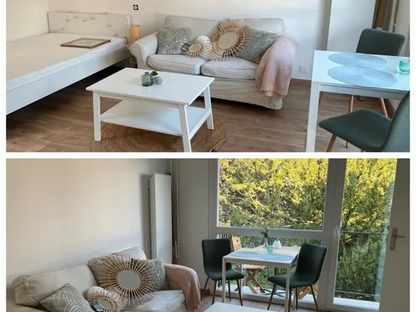 Beau F1 meublé refait à neuf avec balcon (stationnement gratuit) 