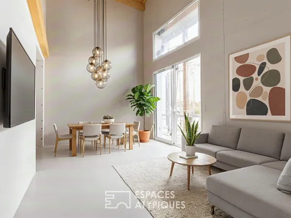 Appartement en duplex aux volumes harmonieux 