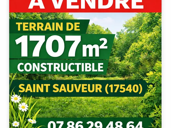 Terrain 1707 m² 