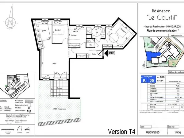 Appartement 4 pièces 85 m² 