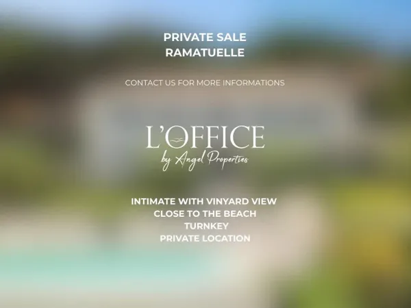 RAMATUELLE : Villa d'Exception au Coeur des Vignes 